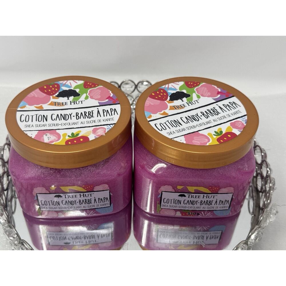 Tree Hut Cotton Candy Shea Sugar Scrub Exfoliant 510g - Bundle of 2